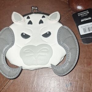 Bioworld White and Gray Animal Face Bag